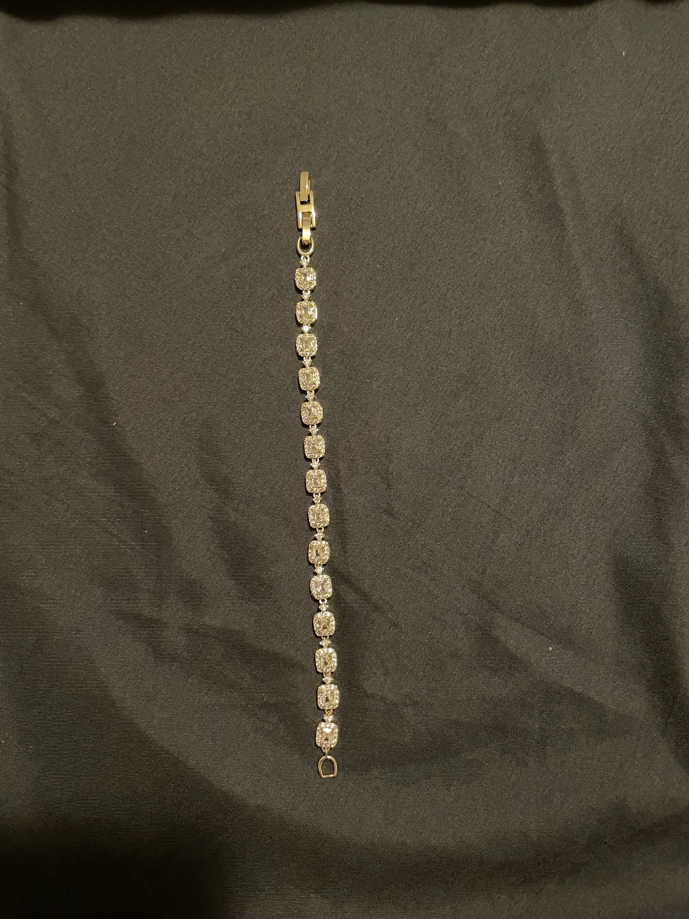 New - 14k gold plated stainless steel tennis bracelet